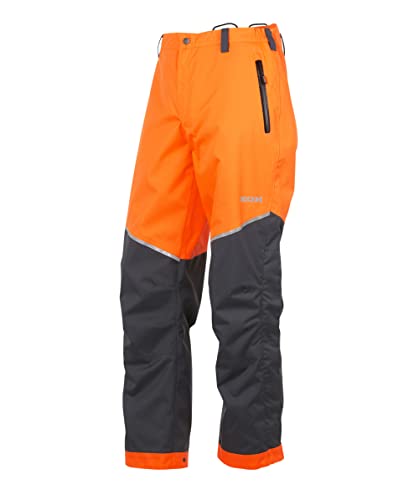 KOX Regenhose wasserdicht/Outdoorhose Aquatex 2.0 Orange/Grau Gr. 50/52 (=M/02) von KOX