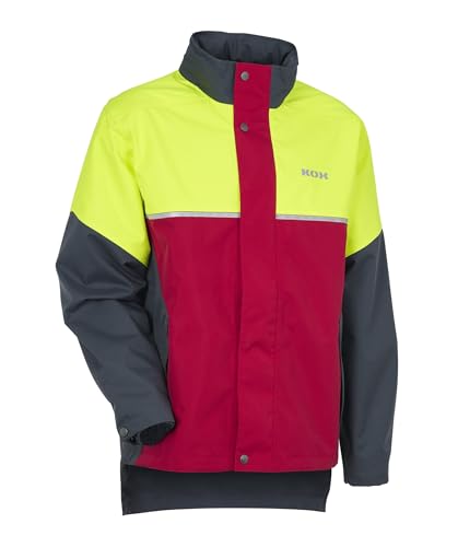 KOX Regenjacke wasserdicht Aquatex 2.0 Rot/Gelb Größe 54/56 von KOX