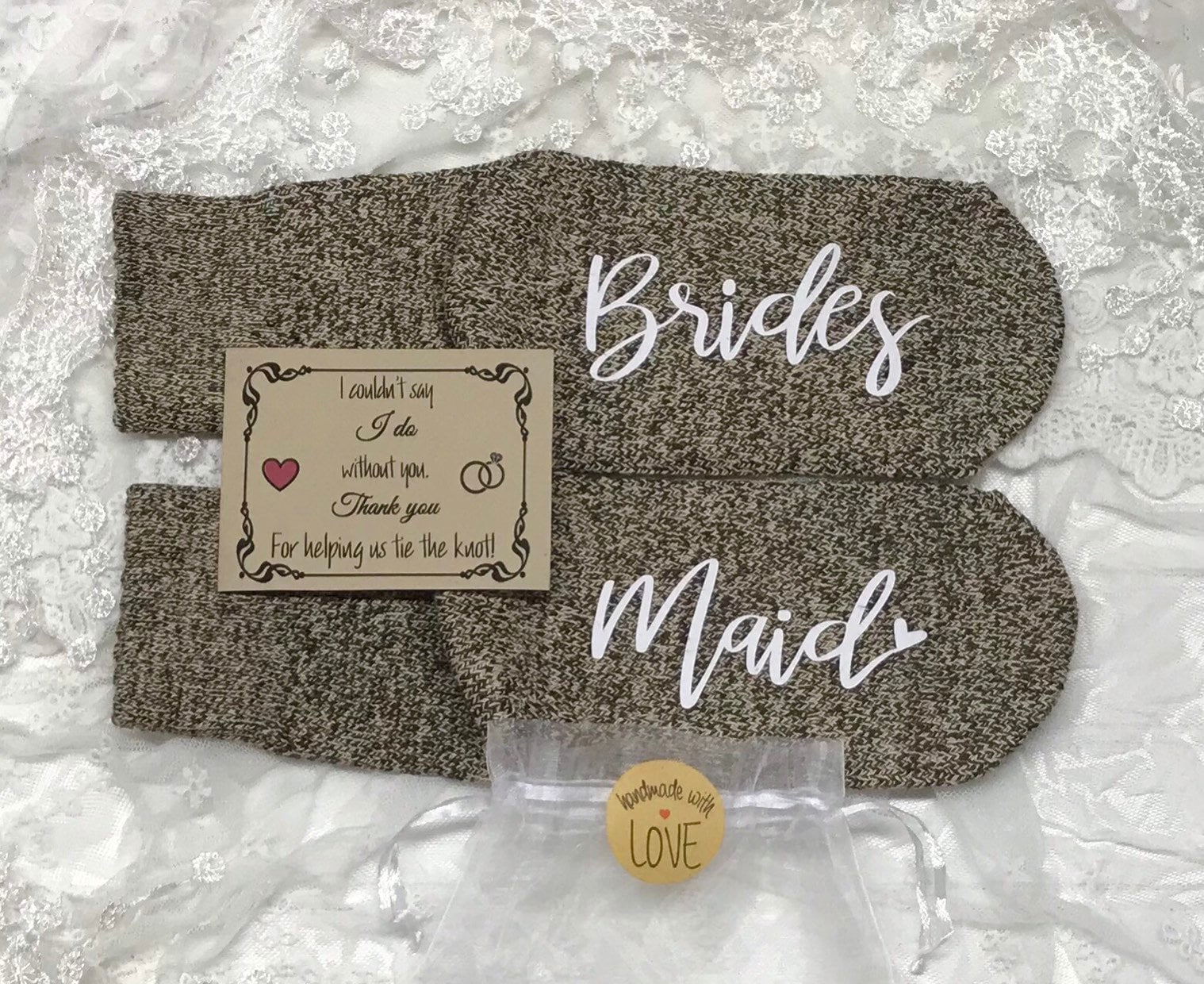 Bridejungfer Geschenke, Brautjungfer Socken, Braut, Hochzeitssocken, Brautsocken, Brautpartygeschenk, Hochzeit, Mutter Der Bräutigam, Brautjungfern von KOYSARsocks