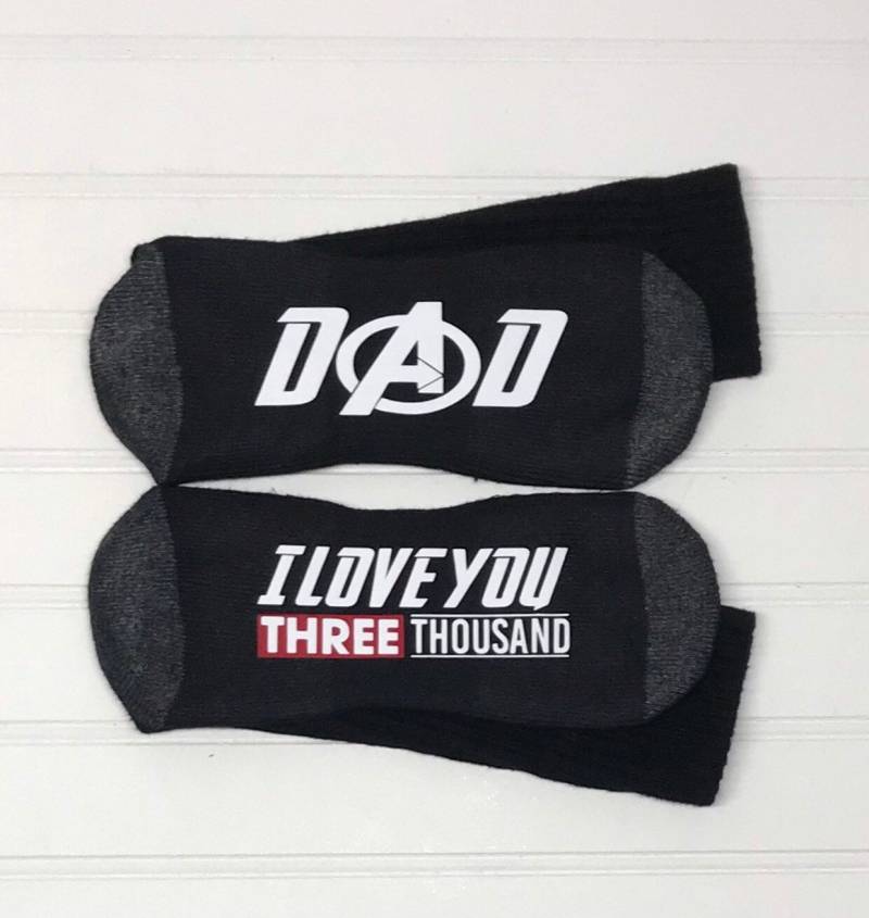Papa Socken Ich Liebe Dich 300 Geschenk 3000, Socken, Ich 3000 Für Papa, Von Tochter von KOYSARsocks