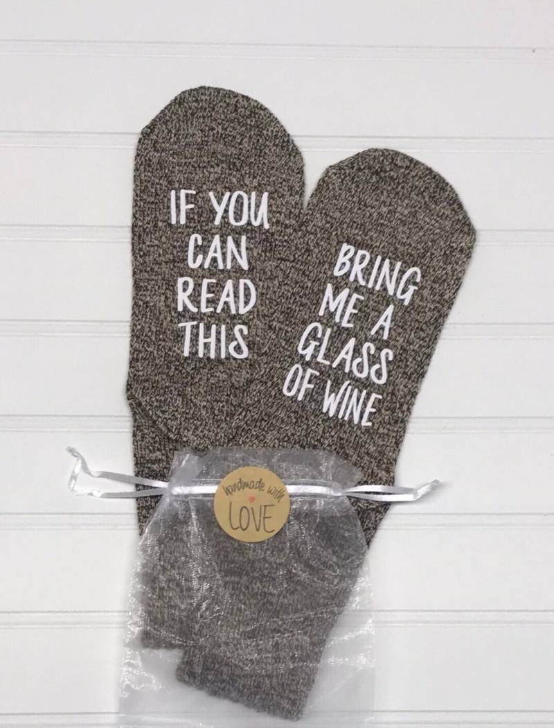 Weinsocken Für Frauen, Pelzmutter, Teegeschenk Sie, Weinsocken, Mutter Freizeit, Kaffee, Buch, Katzenmuttergeschenk, Hundeliebhaber Geschenke von KOYSARsocks