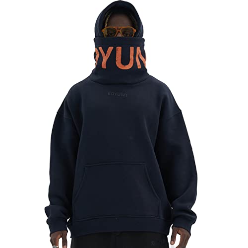 KOYUMI Hoodie Break Your Neck KOYM-2283 Marine Blue-XL von KOYUMI