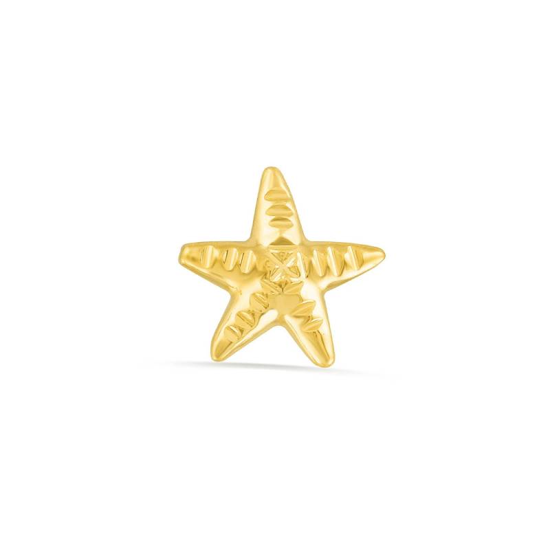 14K Gold Seestern Ohrstecker Gelb, Rose, Weißgold Körperschmuck von KPDesignBodyJewelry