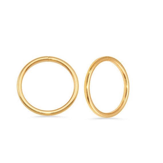 14K Solid Gold Seamless Ring Nasenloch, Helix, Ohr-Piercing von KPDesignBodyJewelry