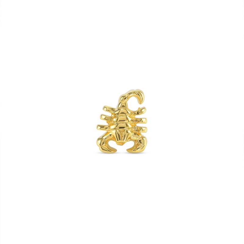 14K Solid Gold Skorpion Piercing Helix, Conch, Tragus Bolzen von KPDesignBodyJewelry