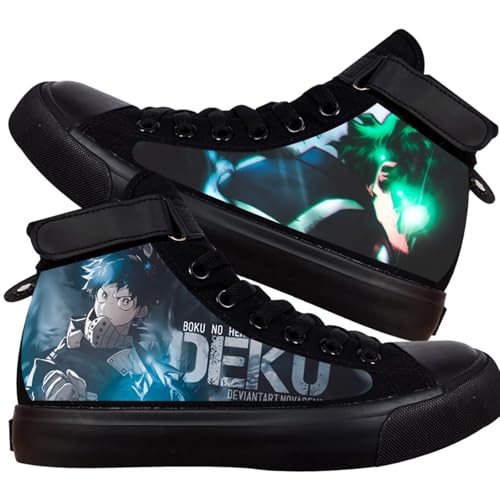 KPOP Mha Anime Schuhe Merch Deku Bakugou Muster Druck Sneakers Anime Cosplay High-Top Schuhe, Anime05, 6.5 US Female von KPOP