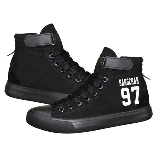 KPOP Stray Kids Merch Shoes Sneakers Bang Chan Lee Know ChangBin Han I.N Felix HyunJin Seungmin Hiphop High-Top Canvas Schuhe von KPOP