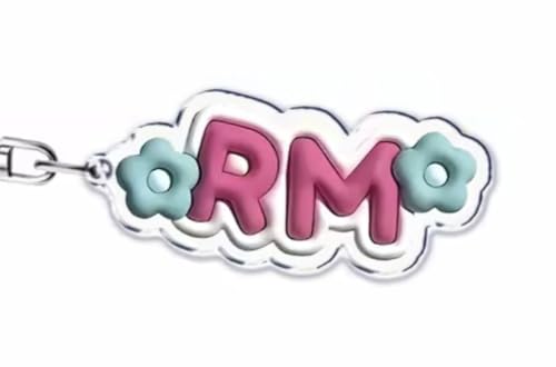 KPOPIRUDA Schlüsselanhänger Idol Bangtan Name Signature Merchandise für B-TS Schlüsselanhänger Armee Geschenk Merch, Rm, Small von KPOPIRUDA