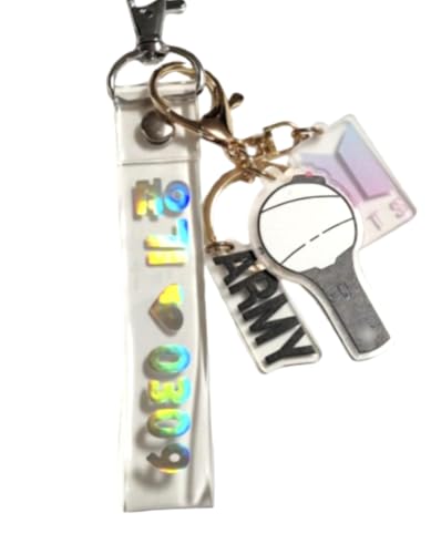 KPOPIRUDA Schlüsselanhänger für B-TS Set (2 Stück) Signature Merchandise Army Bomb Schlüsselanhänger & Bangtanboys Name Schlüsselanhänger Armee Geschenk Merch, Suga (ko), Small von KPOPIRUDA