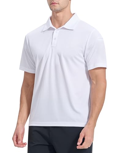 KPSUN Herren Casual Poloshirts Kurzarm Leicht Golf Shirts Schnell Trocknend Freizeit Arbeit Shirts von KPSUN