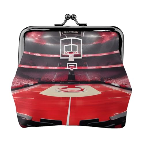Basketball Arenas Print Stilvolle Einzigartige Münzbörse Niedliche Mini Geldbörse mit Kussschloss Wasserdicht für Münzen von KPXXAQT