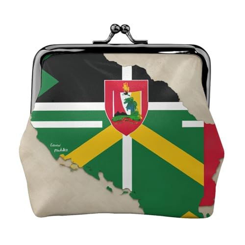 Commonwealth of Dominica Flag map03 Print Stilvolle einzigartige Münzbörse niedliche Mini-Geldbörse mit Kussschloss wasserdicht für Münzen Commonwealth of Dominica Flag map03 Print Stilvolle einzigartige Münzbörse niedliche Mini-Geldbörse mit Kussschloss wasserdicht für Münzen von KPXXAQT