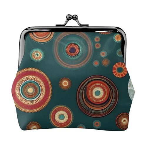 Ethnische Kreise Blumenmuster Druck Stilvolle Einzigartige Münzbörse Niedliche Mini Geldbörse mit Kussschloss Wasserdicht für Münzen Ethnische Kreise Blumenmuster Druck Stilvolle Einzigartige Münzbörse Niedliche Mini Geldbörse mit Kussschloss Wasserdicht für Münzen von KPXXAQT