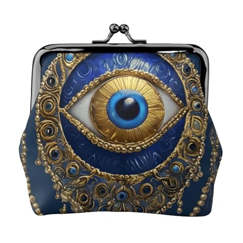 Evil Eye Print Stilvolle Einzigartige Münzbörse Niedliche Mini Geldbörse mit Kussschloss Wasserdicht für Münzen Evil Eye Print Stilvolle Einzigartige Münzbörse Niedliche Mini Geldbörse mit Kussschloss Wasserdicht für Münzen von KPXXAQT