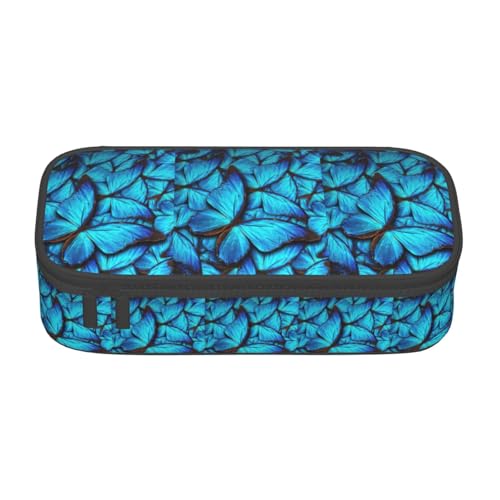 KPXXAQT Federmäppchen mit Schmetterlingsmotiv, großes Fassungsvermögen, für Schule, Uni, Reisen, Studenten, Teenager, Erwachsene von KPXXAQT