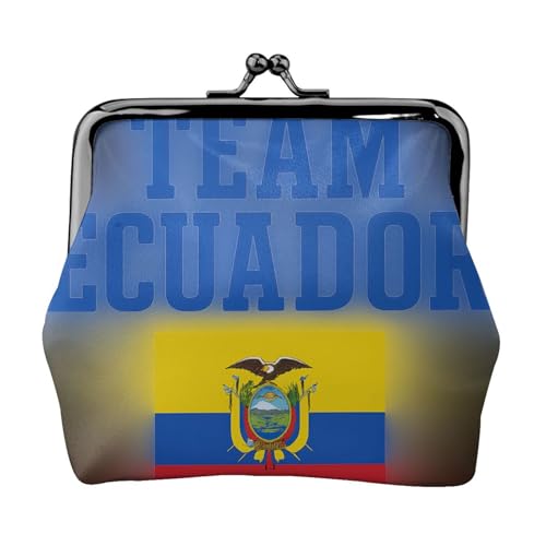 Team Ecuador Print Stilvolle Einzigartige Münzbörse Niedliche Mini Geldbörse mit Kussschloss Wasserdicht für Münzen von KPXXAQT
