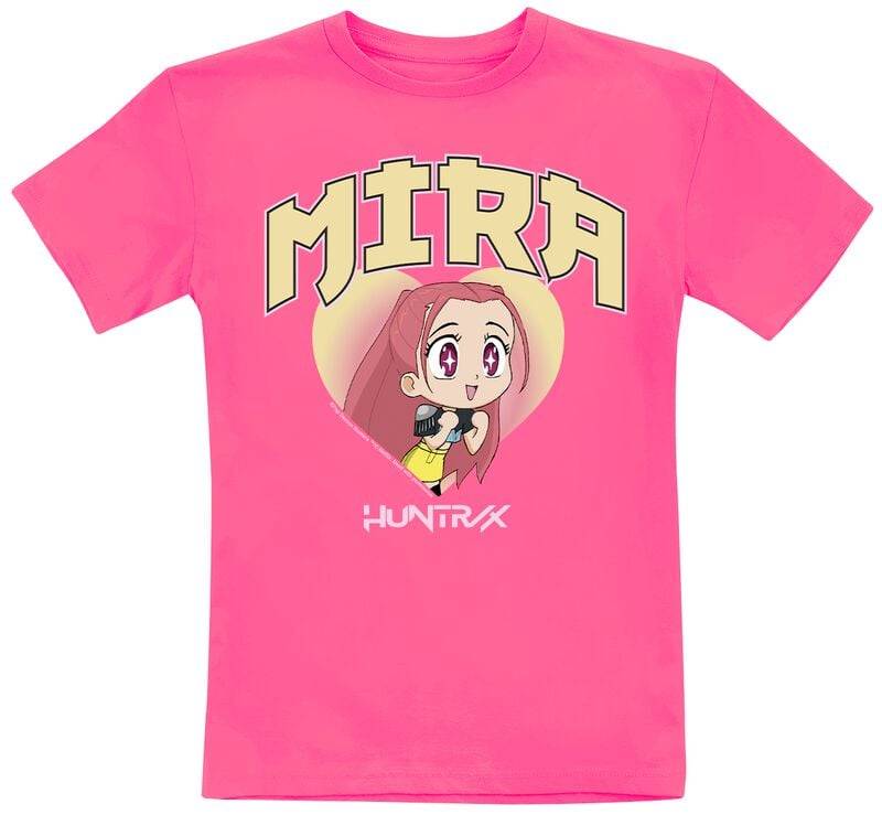 KPop Demon Hunters - Anime T-Shirt für Kinder - Huntrix Mira - für Mädchen & Jungen - fuchsia  - Lizenzierter Fanartikel von KPop Demon Hunters