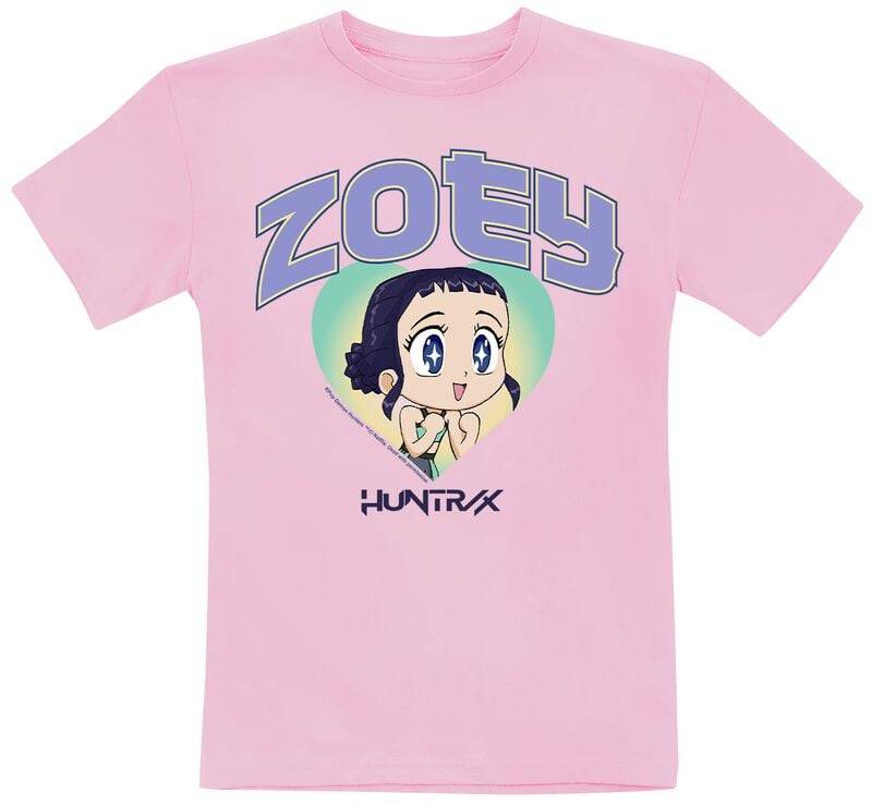 KPop Demon Hunters - Anime T-Shirt - Huntrix Zoey - 104 bis 152 - Größe 104 - pink  - Lizenzierter Fanartikel von KPop Demon Hunters