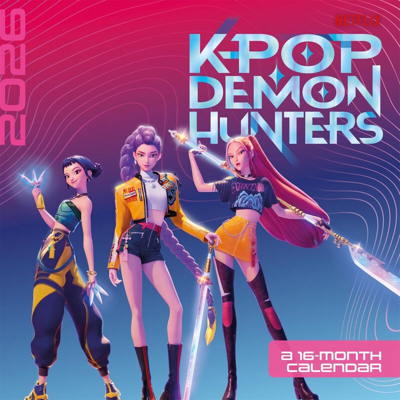 KPop Demon Hunters - Anime Wandkalender - KPop Demon Hunters 16 Monate - multicolor  - Lizenzierter Fanartikel von KPop Demon Hunters