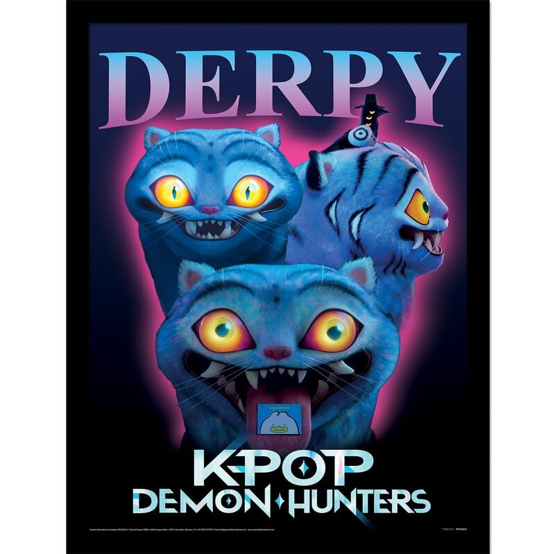 KPop Demon Hunters Derpy Gerahmtes Bild farbig von KPop Demon Hunters