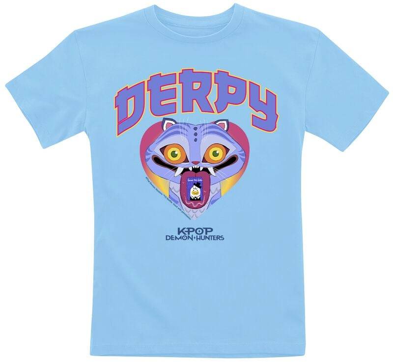 KPop Demon Hunters Derpy T-Shirt hellblau in 116 von KPop Demon Hunters