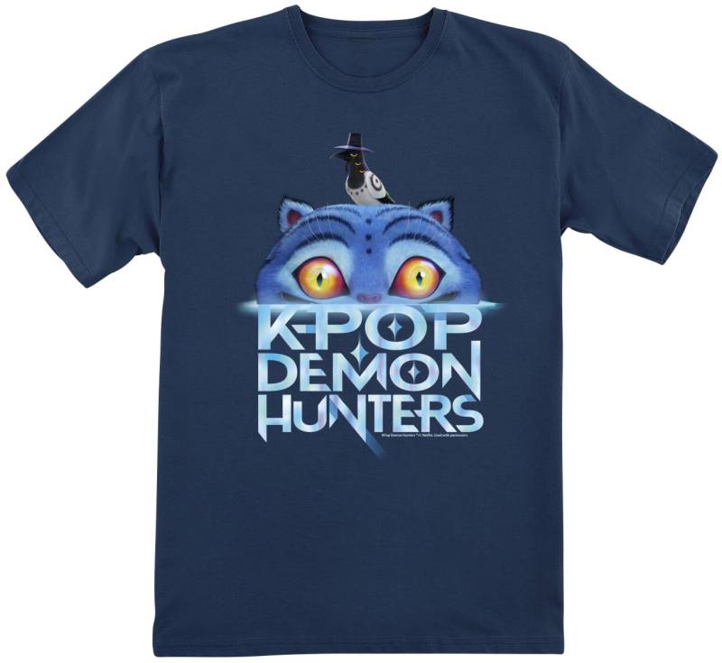 KPop Demon Hunters Derpy Tiger T-Shirt navy in 128 von KPop Demon Hunters