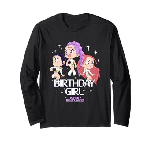 KPop Demon Hunters Huntrix Birthday Girl Group Langarmshirt von KPop Demon Hunters