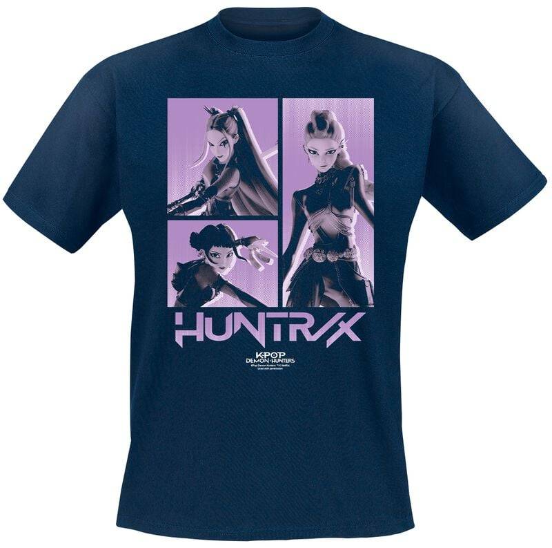KPop Demon Hunters Huntrix T-Shirt navy in XL von KPop Demon Hunters