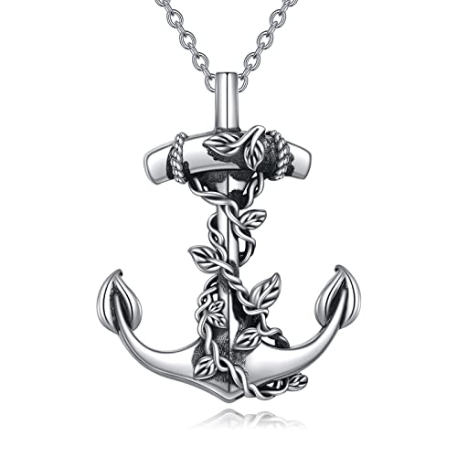 Anker Kette für Damen Sterling Silber Anker Schmuck Segel Kette Geschenke für Damen von KQF