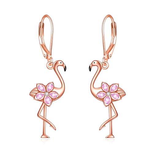 Flamingo Ohrringe für Damen Sterling Silber Flamingo Dangle Ohrringe Schmuck Geschenke für Damen Flamingo Ohrringe für Damen Sterling Silber Flamingo Dangle Ohrringe Schmuck Geschenke für Damen von KQF
