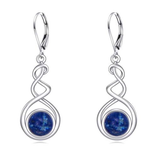 Lapis Lazuli Ohrringe Sterling Silber Spirale Ohrringe Lapis Lazuli Leverback Ohrringe Spirale Dangle Ohrringe Lapis Lazuli Schmuck Geschenke für Damen Lapis Lazuli Ohrringe Sterling Silber Spirale Ohrringe Lapis Lazuli Leverback Ohrringe Spirale Dangle Ohrringe Lapis Lazuli Schmuck Geschenke für Damen von KQF