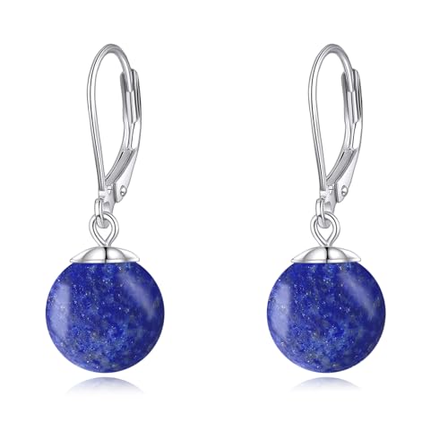 Lapislazuli Ohrringe Sterling Silber Lapislazuli Ohrhänger Schmcuk Geschenke für Damen von KQF