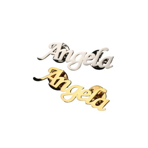 Benutzerdefinierte Anstecknadeln Mit Ihrem Namen Und Text – Personalisierte Buchstaben-Anstecknadeln, Anstecknadeln, Individuelle Anstecknadeln Für Männer Und Frauen, Hochzeit, Rede, Treffen, Part von KQISAN