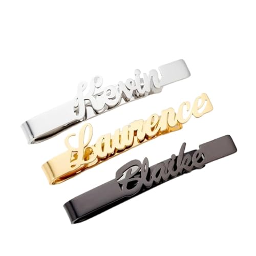 Personalisierte Krawattenklammer Für Herrenanzug-Accessoires, Personalisierte Krawattenklammer Mit Namen, Krawattenklammer Mit Alphabet-Buchstaben Für Herren, Krawattenklammer Für Vatertag, Hochze Personalisierte Krawattenklammer Für Herrenanzug-Accessoires, Personalisierte Krawattenklammer Mit Namen, Krawattenklammer Mit Alphabet-Buchstaben Für Herren, Krawattenklammer Für Vatertag, Hochze von KQISAN