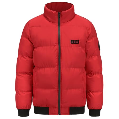 KQIVAM Beheizbare Jacke Herren Damen Warme Dicke, 7 Heizzonen, Winterjacke Elektrische, Beheizte Warme Jacke Weich Bequem Jacke mit Taschen und Reißverschluss, Skijacke mit Wärmefunktion von KQIVAM