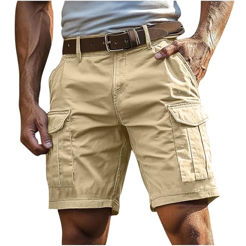 KQIVAM Cargo Shorts Herren Kurze Hosen Cargohose Bermuda & Arbeit mit Reißverschluss Knopf und Taschen Outdoor Sportshorts Sommer Einfarbig Klassisch KQIVAM Cargo Shorts Herren Kurze Hosen Cargohose Bermuda & Arbeit mit Reißverschluss Knopf und Taschen Outdoor Sportshorts Sommer Einfarbig Klassisch von KQIVAM