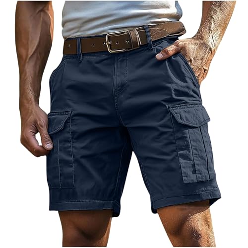 KQIVAM Cargo Shorts Herren Kurze Hosen Cargohose Bermuda & Arbeit mit Reißverschluss Knopf und Taschen Outdoor Sportshorts Sommer Einfarbig Klassisch KQIVAM Cargo Shorts Herren Kurze Hosen Cargohose Bermuda & Arbeit mit Reißverschluss Knopf und Taschen Outdoor Sportshorts Sommer Einfarbig Klassisch von KQIVAM