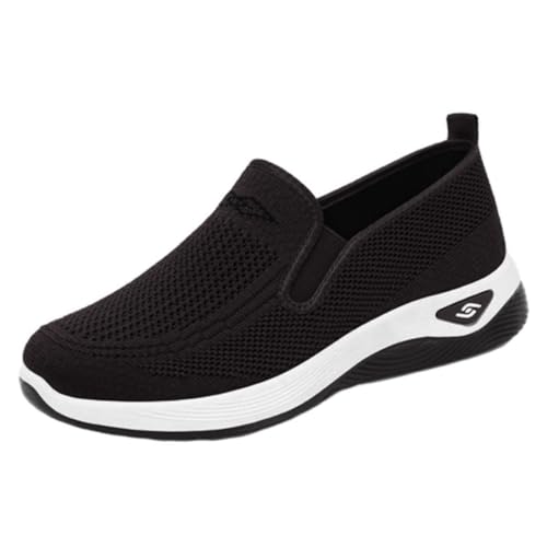 KQIVAM Damen Sneaker Frauen Gewebt Orthopädische Schuhe Sommer Leicht Walkingschuhe Atmungsaktiv Turnschuhe Leicht Laufschuhe Sportschuhe Bequeme Schlupfschuhe Walkingschuhe Arch Support Schuhe von KQIVAM