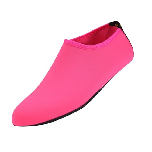 KQIVAM Kinder Badeschuhe Jungen Aquaschuhe Mädchen Schnell Trocknend Strandschuhe Aquaschuhe Schwimmschuhe Atmungsaktiv Wasserschuhe Surf Yoga Neoprenschuhe Schnelltrocknung Surfschuhe 24-33 von KQIVAM