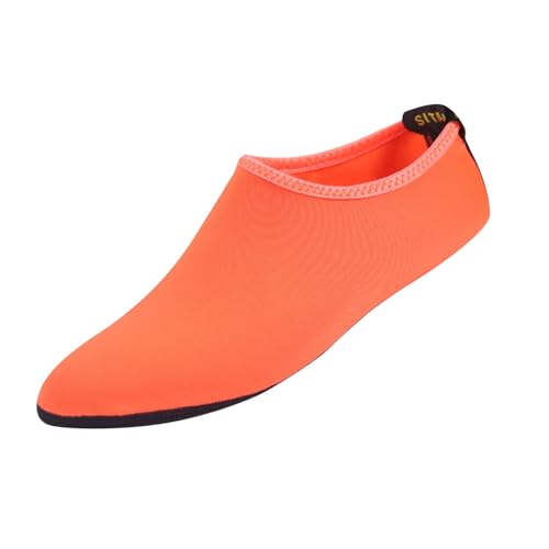 KQIVAM Kinder Badeschuhe Jungen Aquaschuhe Mädchen Schnell Trocknend Strandschuhe Aquaschuhe Schwimmschuhe Atmungsaktiv Wasserschuhe Surf Yoga Neoprenschuhe Schnelltrocknung Surfschuhe 24-33 von KQIVAM