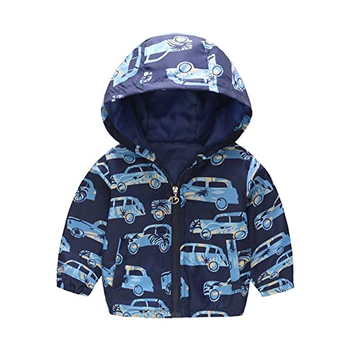 KQIVAM Kinder Regenjacke Übergangsjacke Wasserdicht Outdoorjacke Winddicht mit Kapuzen wasserdichte Jacke für Kinder Unisex Regenbekleidung für Mädchen und Jungen von KQIVAM