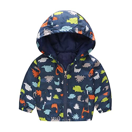 KQIVAM Kinder Regenjacke Übergangsjacke Wasserdicht Outdoorjacke Winddicht mit Kapuzen wasserdichte Jacke für Kinder Unisex Regenbekleidung für Mädchen und Jungen von KQIVAM