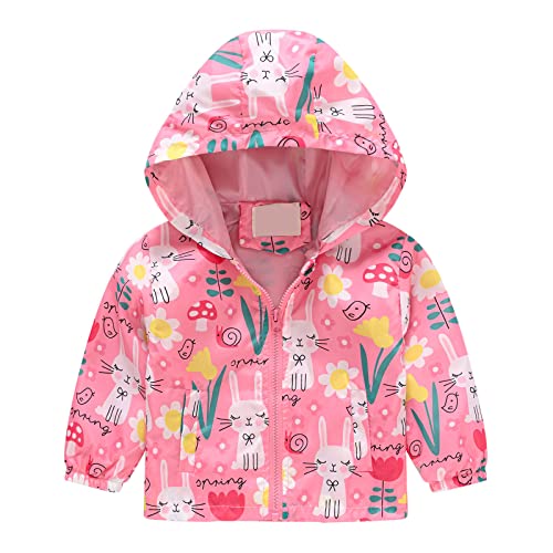 KQIVAM Kinder Regenjacke Übergangsjacke Wasserdicht Outdoorjacke Winddicht mit Kapuzen wasserdichte Jacke für Kinder Unisex Regenbekleidung für Mädchen und Jungen von KQIVAM