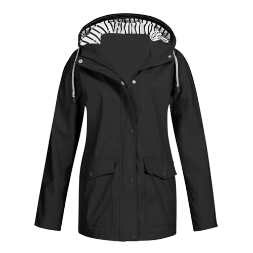 KQIVAM Regenjacke Damen Wasserdicht Atmungsaktiv Softshelljacke Elegant Regenmantel Leichte Sommerjacke Große Größen Lang Übergangsjacke mit Kapuze Gefüttert Funktionsjacke KQIVAM Regenjacke Damen Wasserdicht Atmungsaktiv Softshelljacke Elegant Regenmantel Leichte Sommerjacke Große Größen Lang Übergangsjacke mit Kapuze Gefüttert Funktionsjacke von KQIVAM