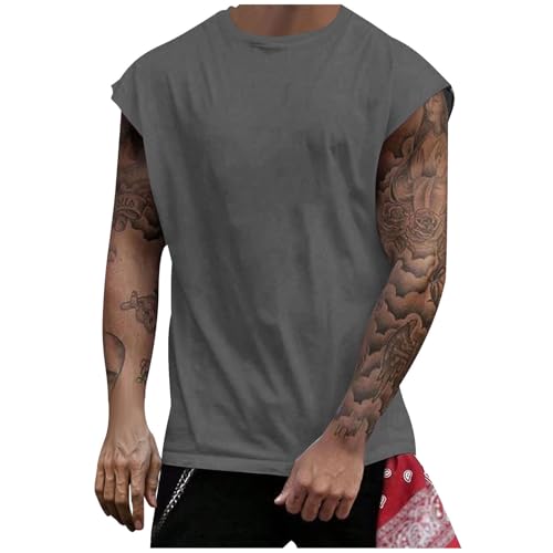 KQIVAM Tank Top Herren Gym Sommer Tanktop Sport Reguläre Passform Funktions Muskelshirts Ärmelloses Achselshirts Tanktops Männer Fitness Trägershirt Stretch Locker Bequem Herren Tank Top Hawaii von KQIVAM