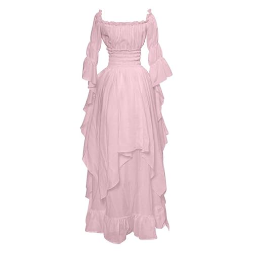 KQIVAM Viktorianisches Kleid Damen Ganz Elegantes Kleid viele Stile Renaissance Dress Frauen Gothic Hexenkleid Mittelalterliches Hochzeitskleid Cosplay Verkleidung Outfits Bekleidung von KQIVAM