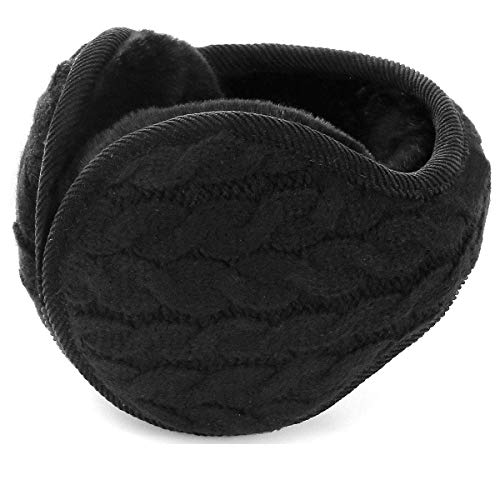 KQueenStar Direct Warme Ohrenschützer - Winter Ohrenschützer Klassische Fleece Strickwolle Ohrwärmer Weicher Plüsch Unisex Outdoor Snowboard Earmuffs Gehörschutz Männer Frauen Faltbar (Gelb) von KQueenStar Direct