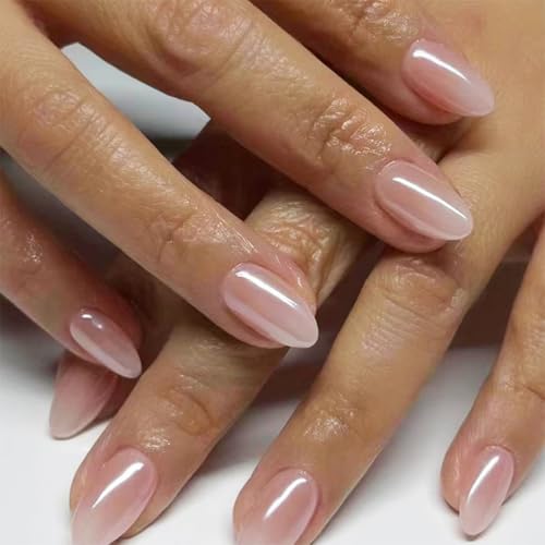 KQueenest 30 Stück Chrome Rosa Nägel zum Aufkleben Kurz Mandel - Press On Nails mit Glitzer Gestaltung Full Cover Einfarbig Fake Nails Künstliche Fingernägel, Kokett Acryl Nägel für Frauen KQueenest 30 Stück Chrome Rosa Nägel zum Aufkleben Kurz Mandel - Press On Nails mit Glitzer Gestaltung Full Cover Einfarbig Fake Nails Künstliche Fingernägel, Kokett Acryl Nägel für Frauen von KQueenest