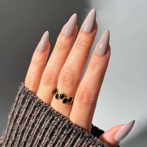 KQueenest Khaki Press On Nails Mittel Mandel - Acryl Nägel zum Aufkleben, Natürlich Einfarbig Fake Nails Fingernägel zum aufkleben, Glänzende Gel Full Cover Kunstnägel für Frauen 24 Stück KQueenest Khaki Press On Nails Mittel Mandel - Acryl Nägel zum Aufkleben, Natürlich Einfarbig Fake Nails Fingernägel zum aufkleben, Glänzende Gel Full Cover Kunstnägel für Frauen 24 Stück von KQueenest