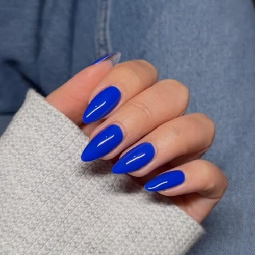 KQueenest Königsblau Press On Nails Mittel Mandel - Acryl Nägel zum Aufkleben, Natürlich Einfarbig Fake Nails Fingernägel zum aufkleben, Glänzende Gel Full Cover Kunstnägel für Frauen 24 Stück KQueenest Königsblau Press On Nails Mittel Mandel - Acryl Nägel zum Aufkleben, Natürlich Einfarbig Fake Nails Fingernägel zum aufkleben, Glänzende Gel Full Cover Kunstnägel für Frauen 24 Stück von KQueenest